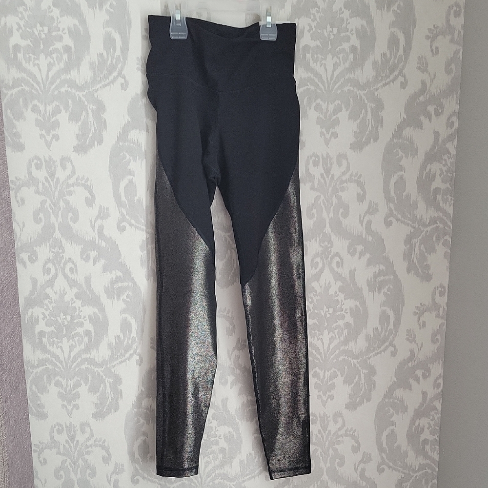 Old Navy Black and Silver Leggings